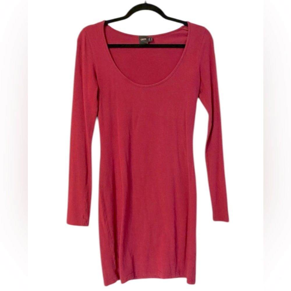 Maroon ASOS Long Sleeve Dress